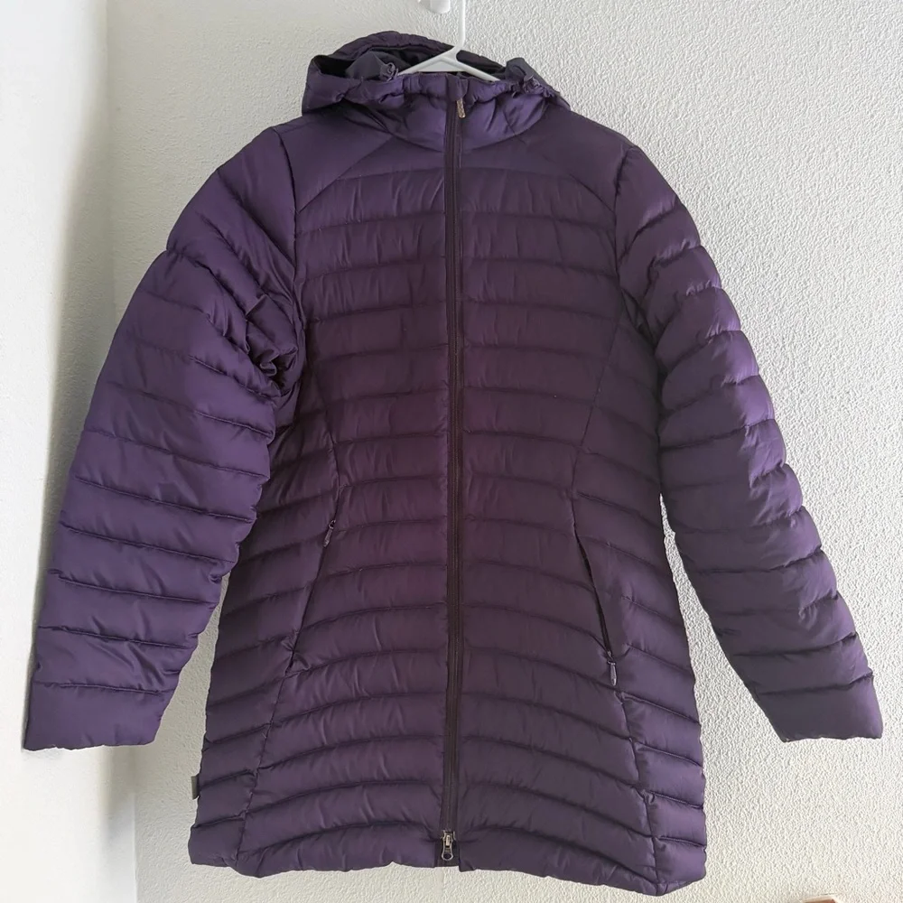 ALPINE DESIGN Women's Duck Down‎ Puffer Parka Hooded Purple M Jacket